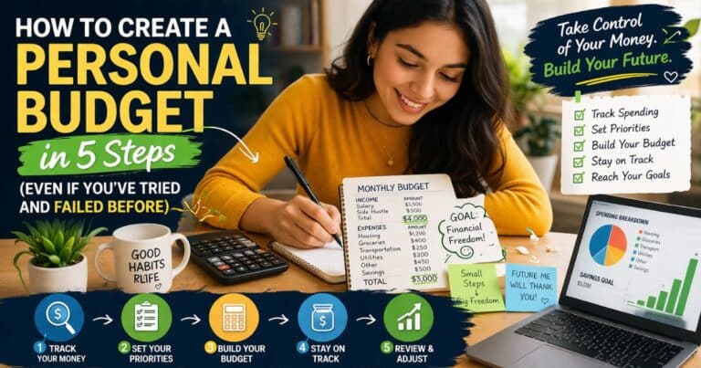how to create a personal budget in simple 5 steps and create wealth